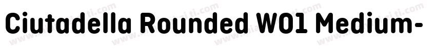 Ciutadella Rounded W01 Medium字体转换